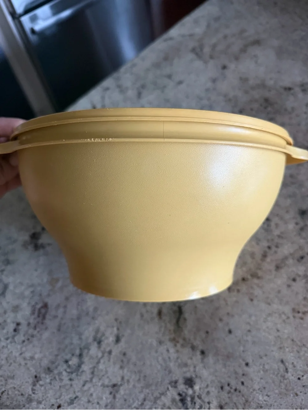 Vintage Tupperware Round Storage Bowl w/ Lid 881-4 880-3, 4qt / 17 C